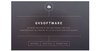 From your web browser go to gvsoftware.gvsu.edu And you get the page below: